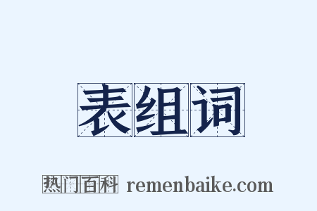 表组词是什么意思的图片